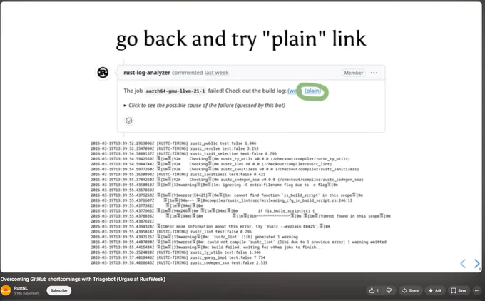 Image: All the (54) recordings from RustWeek are available on YouTube.




#rustlang #rust


