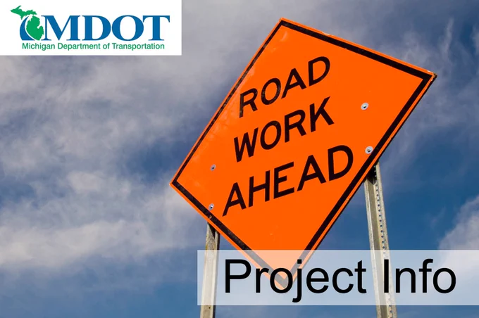 Road Work Ahead sign.