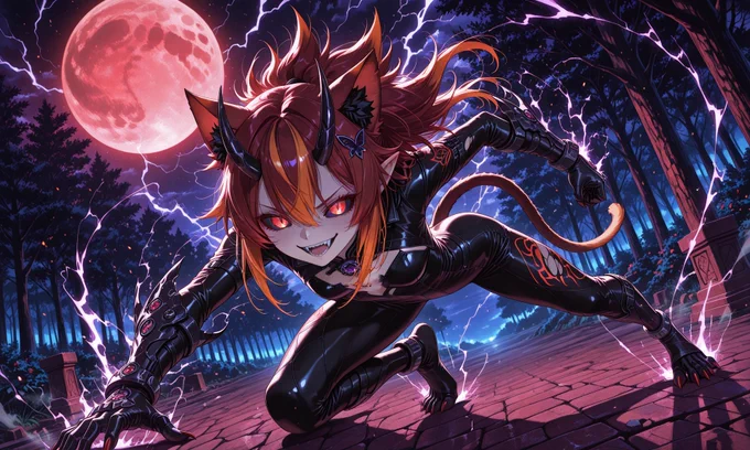 SFW. AI Illustration. AI Generated Artwork. No Nudity. No Suggestive Intent. No Gore. No Violent Intent. Completely Safe. Original Character aged 18 or older. My Original Background: Demon Lord Beast Woods. Ascension - Berserker. Demon Spawn of Wrath. Daughter of Satan(Ira/Wrath). 3rd Ascension: The Demonic Beast.