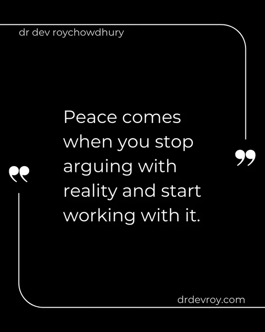 The river doesn’t fight the rocks. It finds the path. Same with life’s constraints.

#Acceptance #InnerPeace #Resilience #MindfulLiving #PerformancePsychology

☞ Follow for more insights
☞ Save this for when you need it
☞ Share it with someone who needs to hear it

♥️

Dr. Dev Roychowdhury is a scholar, researcher, and consultant specializing in performance psychology and mental health, with a wealth of expertise and background in academia, industry, and the military.

If you prefer curated content delivered directly to your inbox, join the tribe here: https://www.drdevroy.com/newsletter/   