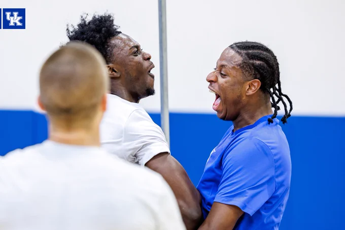 Zoom Diallo and Justin McBride.