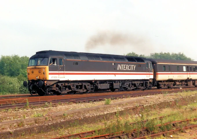Locomotive 47850 photographed at Oxford on 12th Jubne 1994.