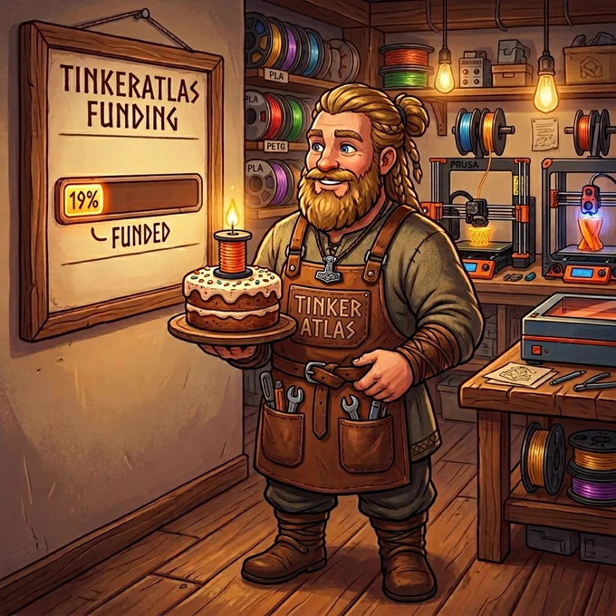 TinkerAtlas turns 1 year old next month. 🎂

Before we get there, an honest update: we're at 19% of this month's funding goal with one week left, and development is paused until we reach it.

Here's where things stand 🧵