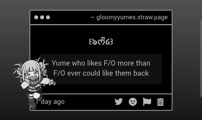 Yume who likes F/O more than F/O ever could like them back