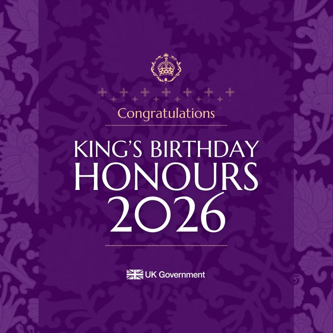 Congratulations
King's Birthday Honours 2026