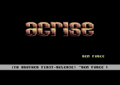 Screenshot of "Rem Force" - Crack: Acrise (ACR) - Published by Kim Andersen on Commodore 64 (1992)