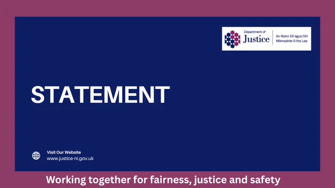 Statement card as Justice Minister Naomi Long congratulates Prison Service and Police Service of Northern Ireland staff who have been recognised in the King’s Birthday Honours list.