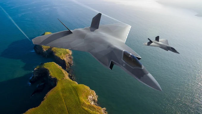 日英伊3カ国によるグローバル戦闘航空計画（GCAP）のコンセプトデザイン画像（画像：Cover Images／Cover Images via ZUMA Press／共同通信イメージズ）