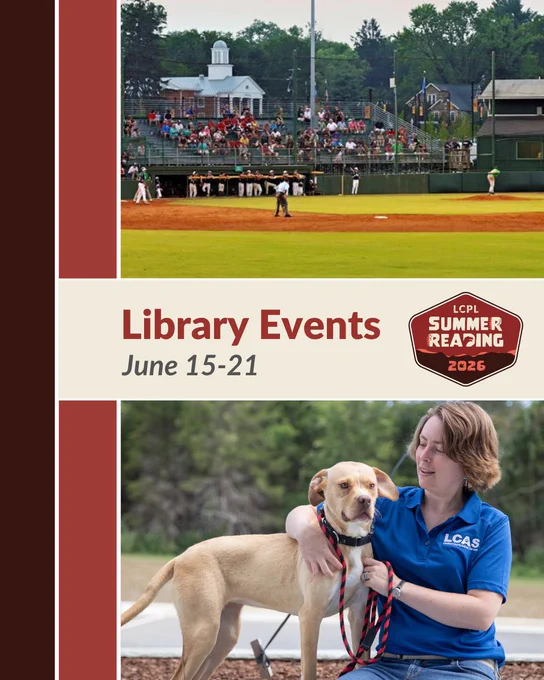 Library events for June 15-21