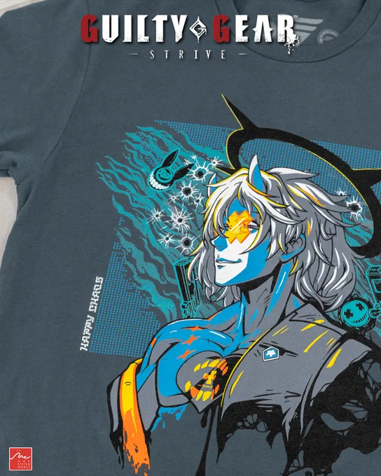 Guilty Gear Strive Happy Chaos Tee by Eighty Sixed. 