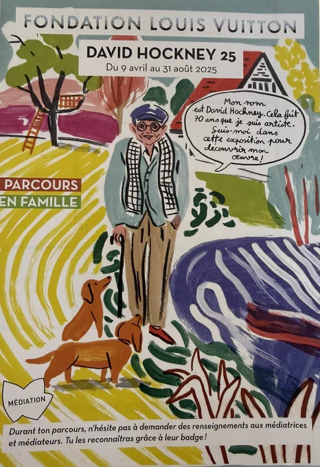 Illustrations of David Hockney by Edith Carron