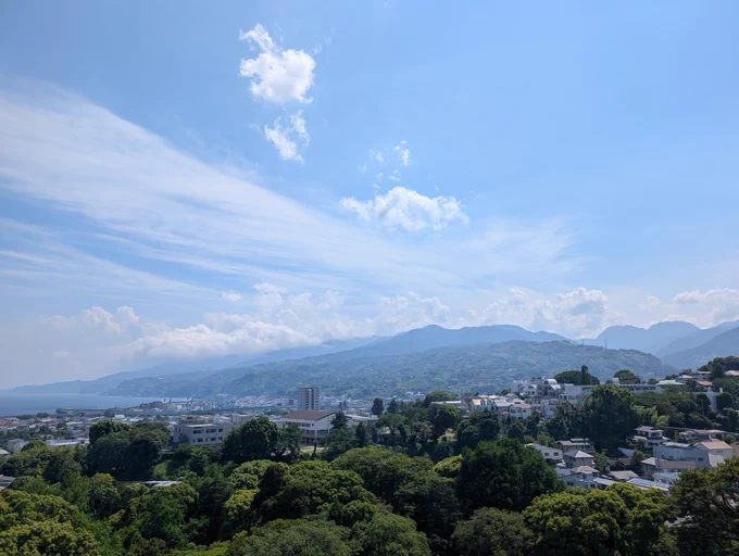 小田原から伊豆半島方向