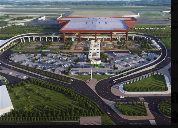 picture of Darbhanga Airport's new permanent terminal 