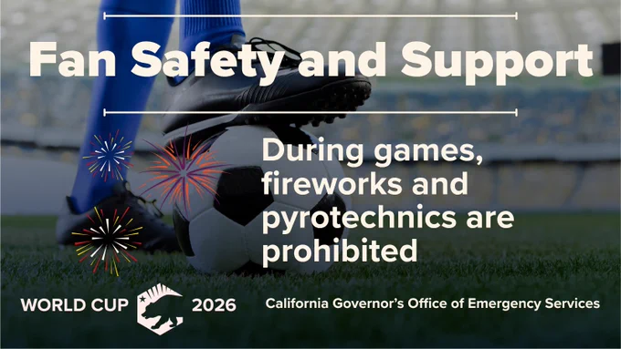 Fireworks are prohibited.