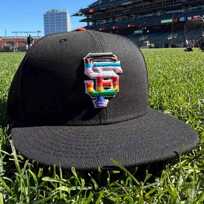 Pride hat on the field