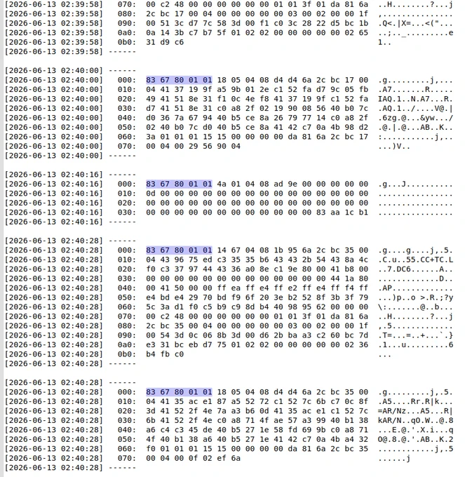 A portion of the frames decoded from BRO-22