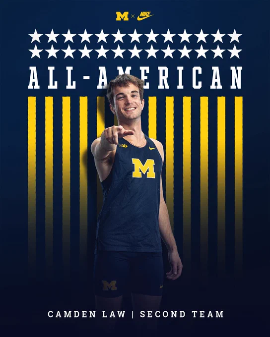 Camden Law earns Second Team All-America honors in the 800m at the NCAA Outdoor Championships