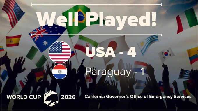 Well played! USA - 4, Paraguay - 1