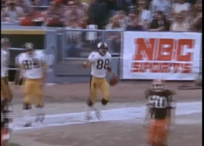 Steelers Lynn Swann vs Browns 1975