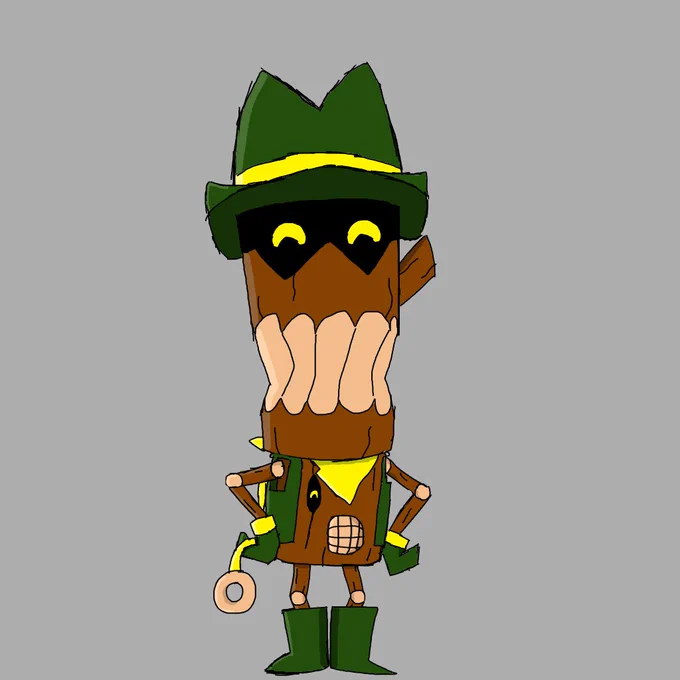 drawing of a captain loggy youtooz