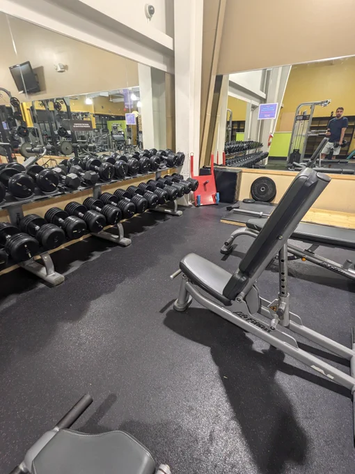 At the gym