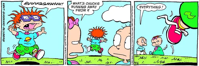 A 'Rugrats' comic strip.