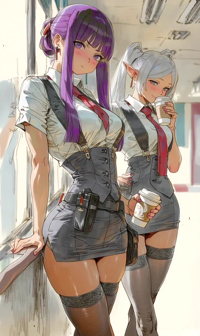 SFW illustration. Made with Nijijourney