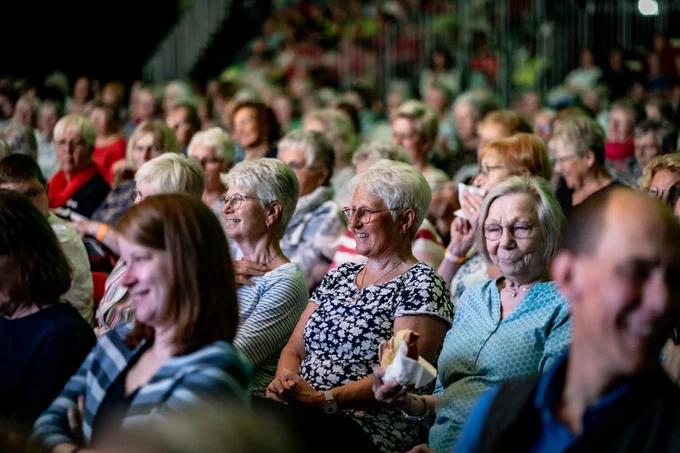 Gute Stimmung beim Landfrauentag auf dem Hessentag.