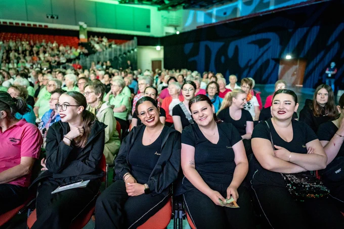 Volle Halle beim Landfrauentag.