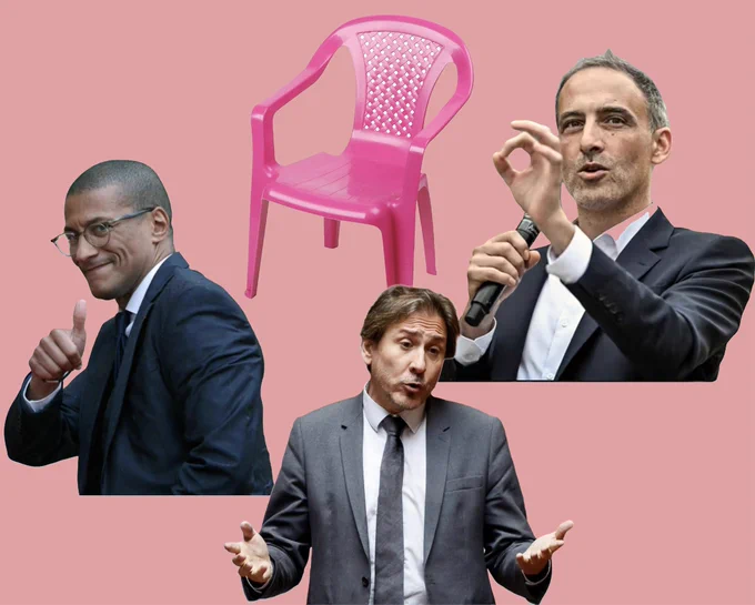 Karim Bouamrane, Raphaël Glucksmann et Jérôme Guedj.