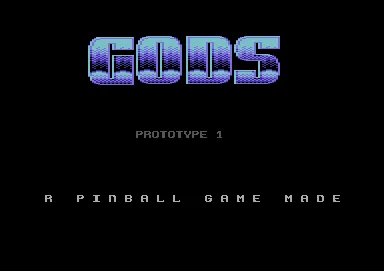 Screenshot of "Prototype I" - Crack: Gods - Published by J.J. Jr. on Commodore 64 (19xx)