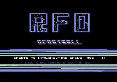 Screenshot of "Emilio Butragueno Futbol" - Crack: Blasters   Rage For Order - Published by Ocean on Commodore 64 (1988)