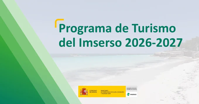 Cartelería asociada al Programa de Turismo del Imserso 2026-2027.