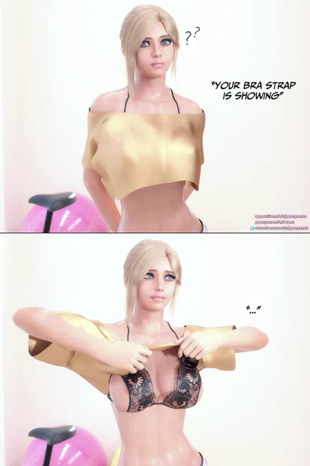 Cisney from Forbidden Passion doing the 2026 Bra meme