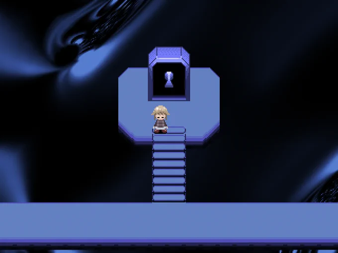 fangame: Yume 2kki (2007) location: blue palm road author: openbreeze