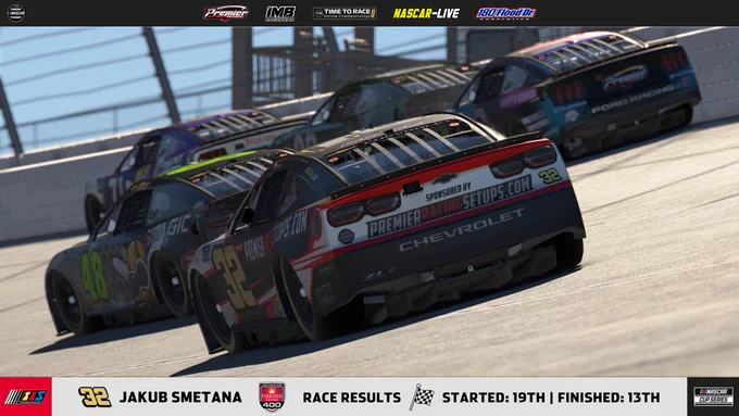 Jakub Smetana was on his way to another great finish but was caught in the late wreck