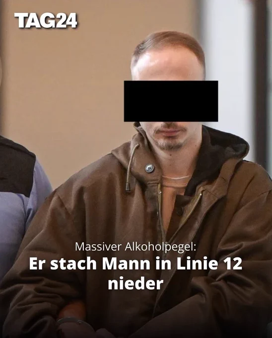 Instagram-Kachel von tag24_dresden mit einem Foto von Philipp J. und folgendem Text:

Massiver Alkoholpegel:
Er stach Mann in Linie 12 nieder
