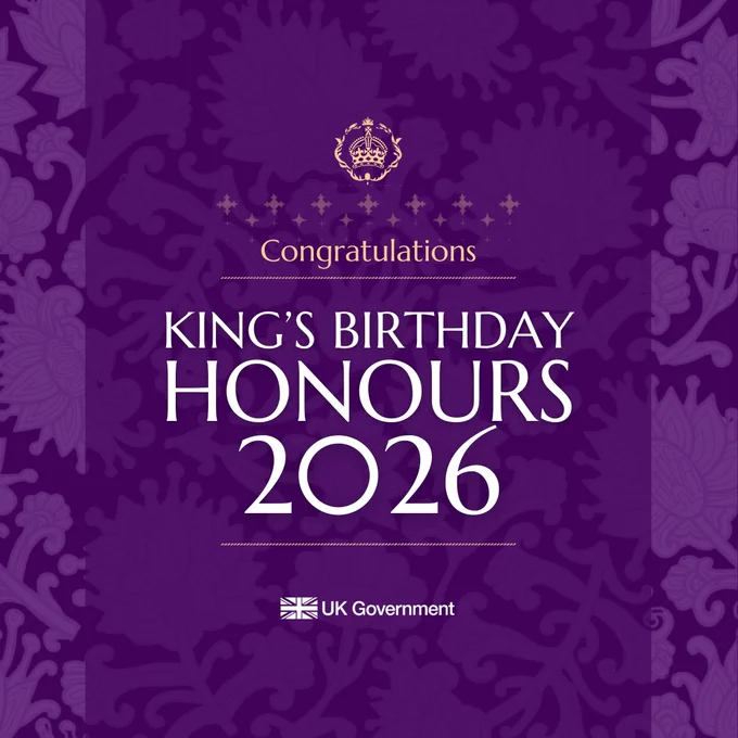 Congratulations- King's Birthday Honours 2026