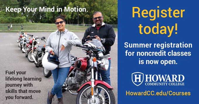 Register now for noncredit classes: HowardCC.edu/Courses