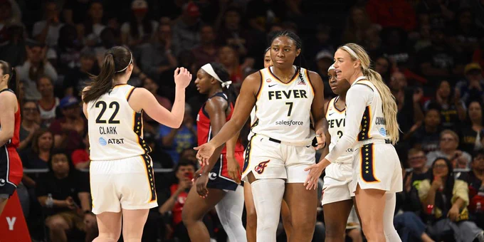 Caitlin Clark, Aliyah Boston make WNBA history in latest Fever win
