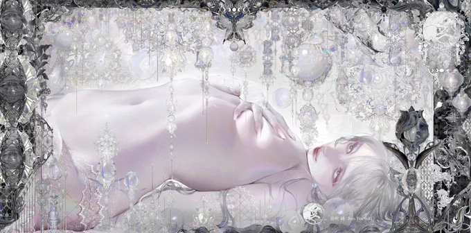 愛乙女 concept


私は自分自身の体の造形が大好きです。
ですが一つ歳を重ねる度、このスタイルが日々衰えているのだと考えると、私は時々、酷く恐ろしくなります。
そんな想いから「美しい体を愛する絵の中で作品上の宝石と共に永遠のものとして形に残す」をコンセプトとし、シリーズ『愛乙女』を制作しました。
このシリーズ作品では可能な限り体の造形を極限まで再現したかったため、あえて自らの裸体を写した写真を上から描き込んでいます。
私のこの体を元に製作した乙女達をどうぞお近くでご覧くださいませ。