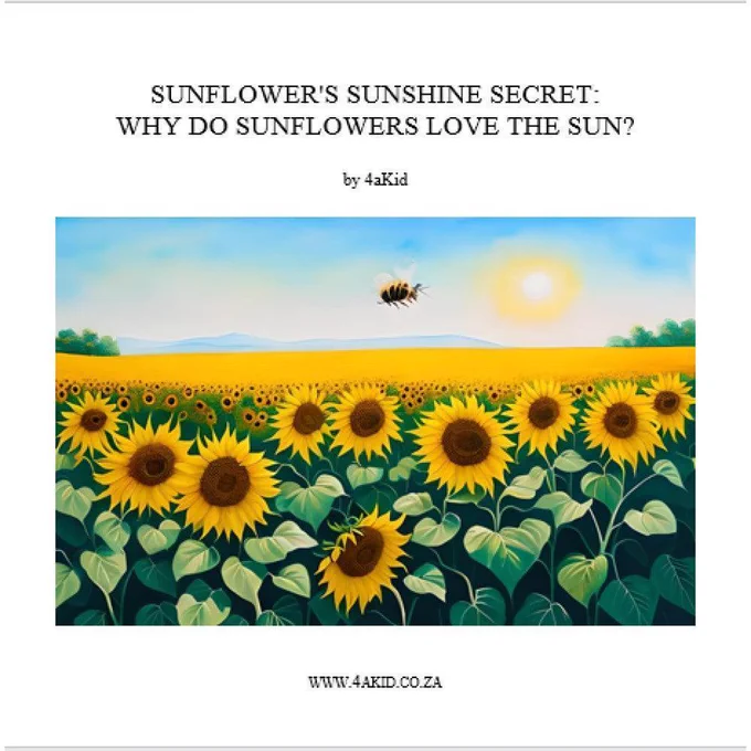 🌻☀️ Discover nature’s magic with Sunflower's Sunshine Secret: Why do Sunflowers Love the Sun? Digital E-Book! A beautiful tale blending science and wonder for kids 🌟 https://4akid.co.za/products/why-do-sunflowers-love-the-sun-e-book  #KidsEbook #FunLearning #4aKid #NatureForKids #CuriousMinds