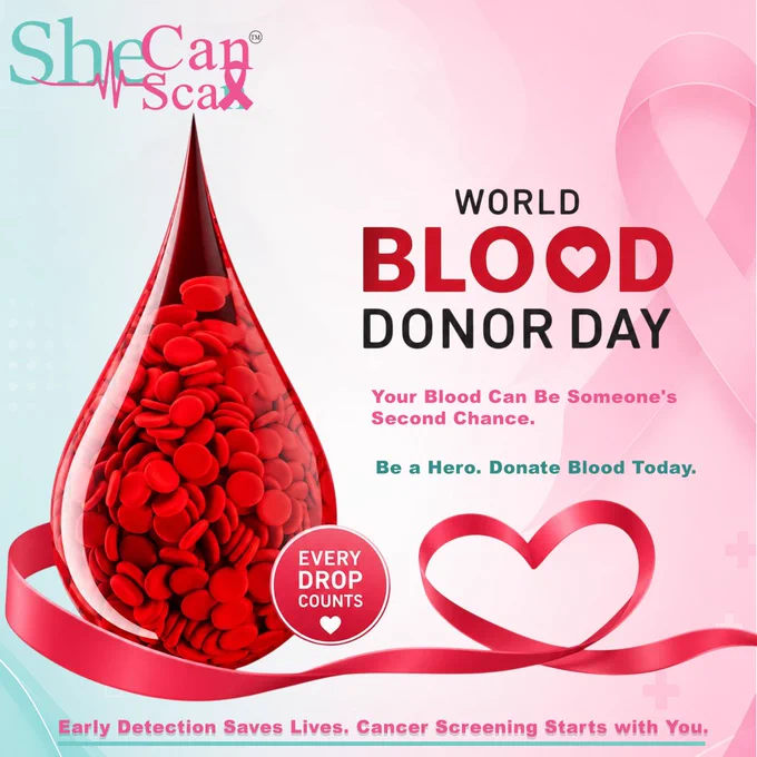 A greeting for World Blood Donor Day, saluting the people who save lives.