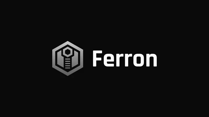 Grayed-out Ferron logo of Ferron-1.x-era.