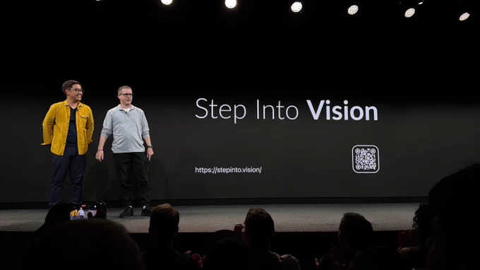 Joseph and Paolo on stage at the WWDC Community Event