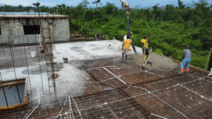 Concrete Slab pour by immaculate construction