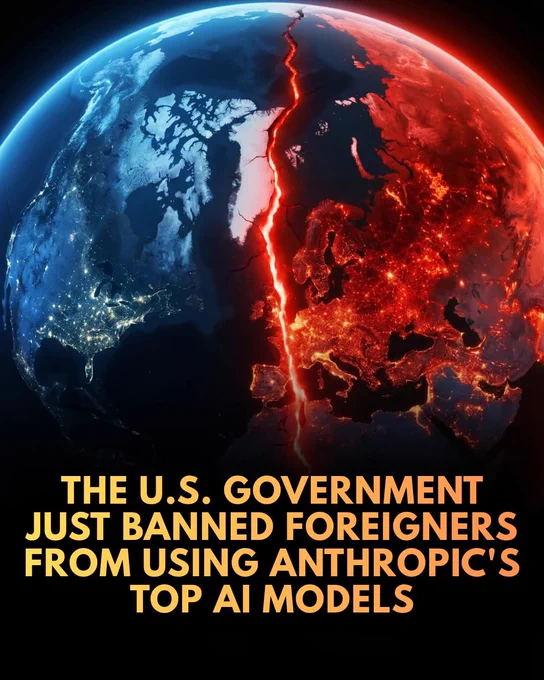 The world just officially entered a new Cold War.

In an unprecedented move signaling a new technological Cold War, the U.S. government has barred foreign nationals from accessing Anthropic's most advanced AI models, forcing the startup to pull them completely offline.

The U.S. Commerce Department issued an emergency export-control directive prohibiting foreign nationals—both abroad and inside the United States—from accessing Anthropic’s newly released Fable 5 and Mythos 5 models. 

Strikingly, the order even banned Anthropic's own foreign-born, U.S.-based employees from using or working on the software. Facing the impossible task of selectively policing its global user base under strict federal compliance, the Silicon Valley AI company chose to abruptly disable both advanced systems for all customers worldwide.

While federal officials cited national security risks and potential safeguard bypasses as the rationale, Anthropic publicly disputed the severity of the claims.