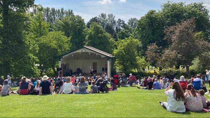 The bandstand in Valley Gardens, Harrogate