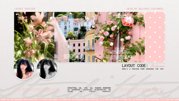 LAYOUT NAME: CHIKARA.
CODE: KARINA-1.

LAYOUT IS AVAILABLE TO TAKE NOW.
9k for EACH, FREE RE-TEXT.
 1k ADD ON for JPEG AVA.

DM TO CLAIM.