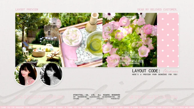 LAYOUT NAME: CHIKARA.
CODE: KARINA-2.

LAYOUT IS AVAILABLE TO TAKE NOW.
9k for EACH, FREE RE-TEXT.
 1k ADD ON for JPEG AVA.

DM TO CLAIM.
